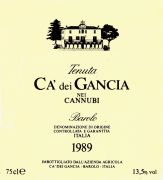 Barolo_Ca del Gancia_Cannubi 1989